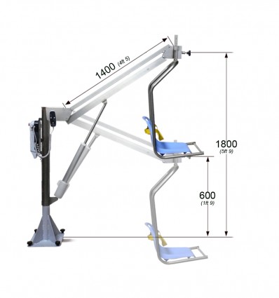 Pool-lift mit fixem Sitz