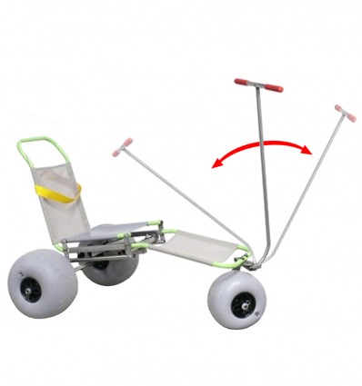 Fauteuil roulant tout terrain junior triroll guidon ou tiré maniable