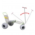 Fauteuil roulant tout terrain junior triroll guidon ou tiré maniable