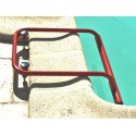 Main courante amovible de piscine sur margelle