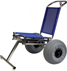 Fauteuil flottant de mise à l’eau finition inox polie
